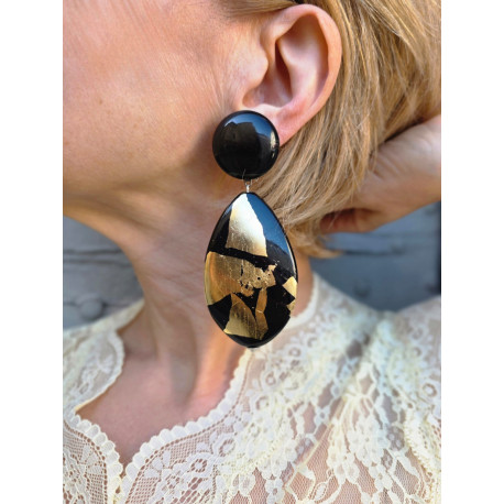 SINSLEY noir & doré - Francine BRAMLI Paris