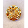 Broche FLEUR dorée - Francine BRAMLI Paris