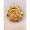 Broche FLEUR dorée - Francine BRAMLI Paris