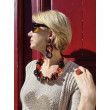KARINE maillons marron ambre - Francine BRAMLI Paris