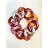 Bracelet TONY Maillons marron argenté - Francine BRAMLI Paris