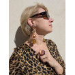 THEODORA marron doré orange - Francine BRAMLI Paris