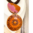 Collier JULIAN Marron Ambre - Francine BRAMLI Paris