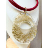 Collier ROSARIO Rouge & doré - Francine BRAMLI Paris