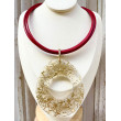 Collier ROSARIO Rouge & doré - Francine BRAMLI Paris
