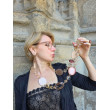 Sautoir ALMAN Rose pâle - Francine BRAMLI Paris collier