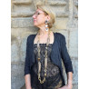 Sautoir RAPHAEL Beige doré - Francine BRAMLI Paris collier