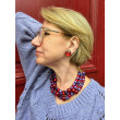Collier CHARLEY Violet rouge - Francine BRAMLI Paris