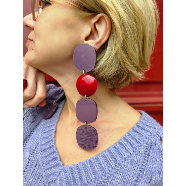 GIRAFE Violet rouge - Francine BRAMLI Paris