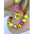 Collier BASTIEN Rose Vert - Francine BRAMLI Paris