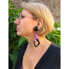 KEREN Maillons prune rose noir - Francine BRAMLI Paris