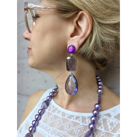 GOUTTE Violette & cristal - Francine BRAMLI Paris