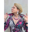 Collier BASTIEN Rose blanc - Francine BRAMLI Paris
