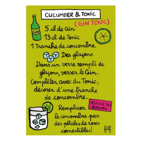 Magnet Recette CUCUMBER TONIC - DLP