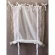 Store Organdi Blanc Côtés Coton Beige 80 x 160 Rideau N°309