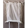 Store Organdi Blanc Côtés Coton Beige 80 x 160 Rideau N°309
