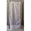 Store Organdi Blanc Côtés Coton Beige 80 x 160 Rideau N°309