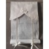 Store Lin Ecru Cantonnière PLIS/NOEUD 45 x 120   Rideau N°316