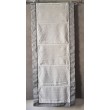 Paire de Stores Bâteau Lin Blanc Bords Gris  60 x 150   Rideau N°319