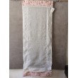 Stores Bateau Lin Blanc Haut/Bas Rose 60 x 150   Rideau N°325