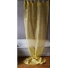 Rideau Organza Jaune Pompons 110 X 250 N°412