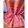 Rideau Coton Viscose Orange/Rose 110 X 270 N°413 IDEA PLUS