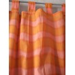 Rideau Coton Viscose Orange/Rose 110 X 270 N°413 IDEA PLUS