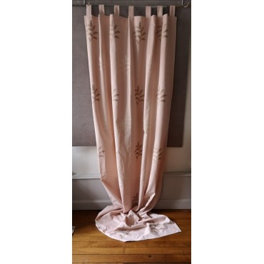 Paire de Rideaux LEA D'AUBRAY Rose 135 X 270 N°421