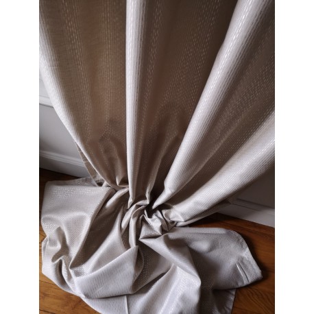 Rideau Beige Satiné Cie DES ETOFFES 140 X 300 N°423