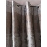 Paire de Rideaux Gris/Beige Voile  LEA D'AUBRAY 135 X 270 N°425