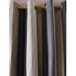 Rideau RAYE Noir/Beige/Gris/Blc Cie DES ETOFFES 140 X 280 N°427
