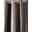 Rideau RAYE Noir/Beige/Gris/Blc Cie DES ETOFFES 140 X 280 N°427