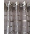 Paire de Voilages Organza Blanc/Gris140 x 250  RideauN°433