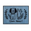 Tapis de patio "Chez Nous - Chien Chat" - DLP