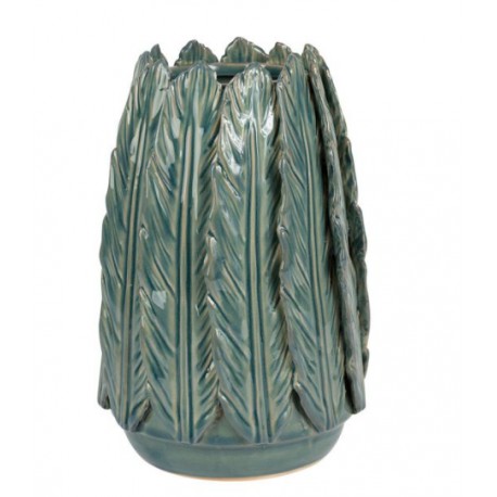 Vase DELICIO Bleu Minéral D17 X H26CM - COTE TABLE