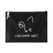 Trousse GM  J'SUIS COMME CHAT NOIR - DERRIERE LA PORTE dlp