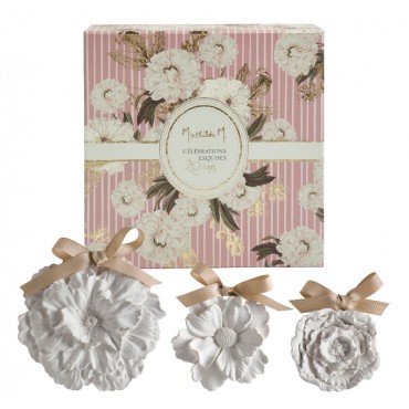 Coffret de 3 fleurs parfumées Célébrations Exquises - Figuier Dolce - MATHILDE M