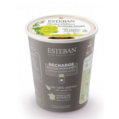 CITRONNELLE & MENTHE Recharge Bougie 180g - ESTEBAN