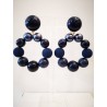 CLIPS Bastille Bleu Marine - Francine BRAMLI Paris Bijoux