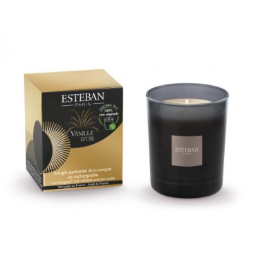 Bougie VANILLE  d'OR 180gr - ESTEBAN