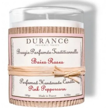 Bougie BAIES ROSES 180gr - DURANCE