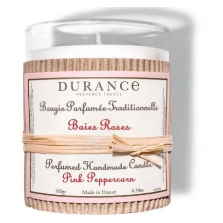 Bougie BAIES ROSES 180gr - DURANCE