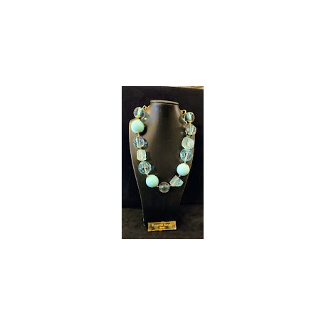 Collier ANGELE Bleu Turquoise - FRANCINE BRAMLI PARIS Bijoux