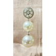 BELITA 2 boules Ivoire - Francine BRAMLI Paris Bijoux