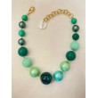 Collier LAGON Vert perles nacrées- FRANCINE BRAMLI PARIS Bijoux