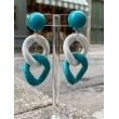 KARINE maillon Turquoise & nacré - Francine BRAMLI Paris