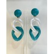 KARINE maillon Turquoise & nacré - Francine BRAMLI Paris