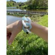 Bracelet ANTHONY Maillons Blanc & bleu ciel - FRANCINE BRAMLI Paris