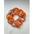 Bracelet TONY Maillons orange & pailleté - FRANCINE BRAMLI PARIS