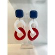 KARINE maillons Bleu Blanc Rouge - Francine BRAMLI Paris